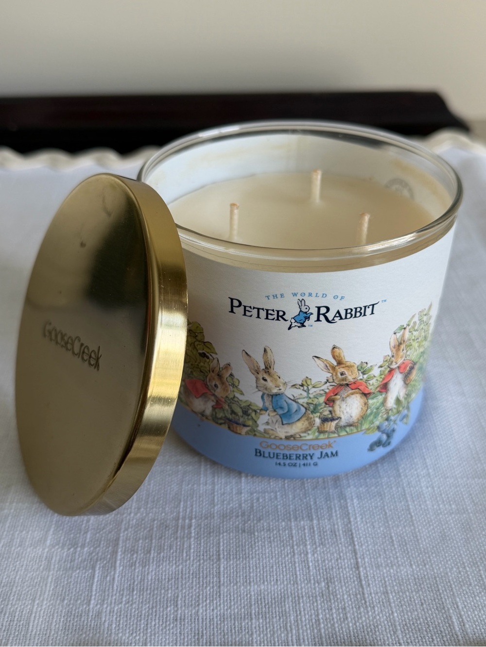 Peter Rabbit Blueberry Jam Scented 3-Wick Candle by Goose Creek